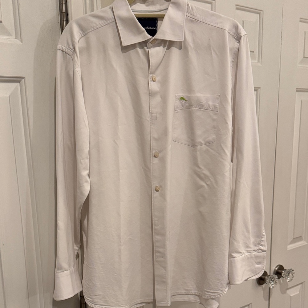 Tommy Bahama White Casual Button Down Shirt